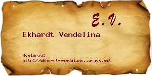 Ekhardt Vendelina névjegykártya